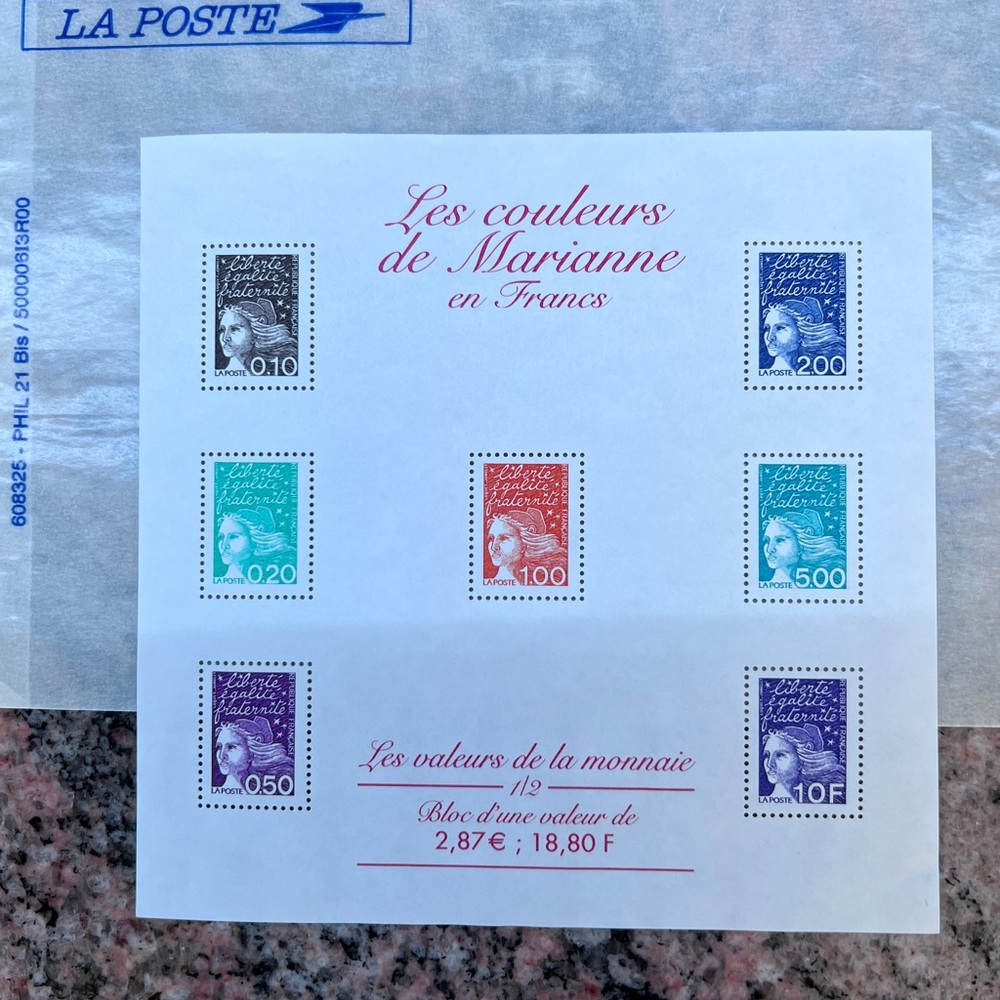 Les Couleurs de Marianne Stamp Collection